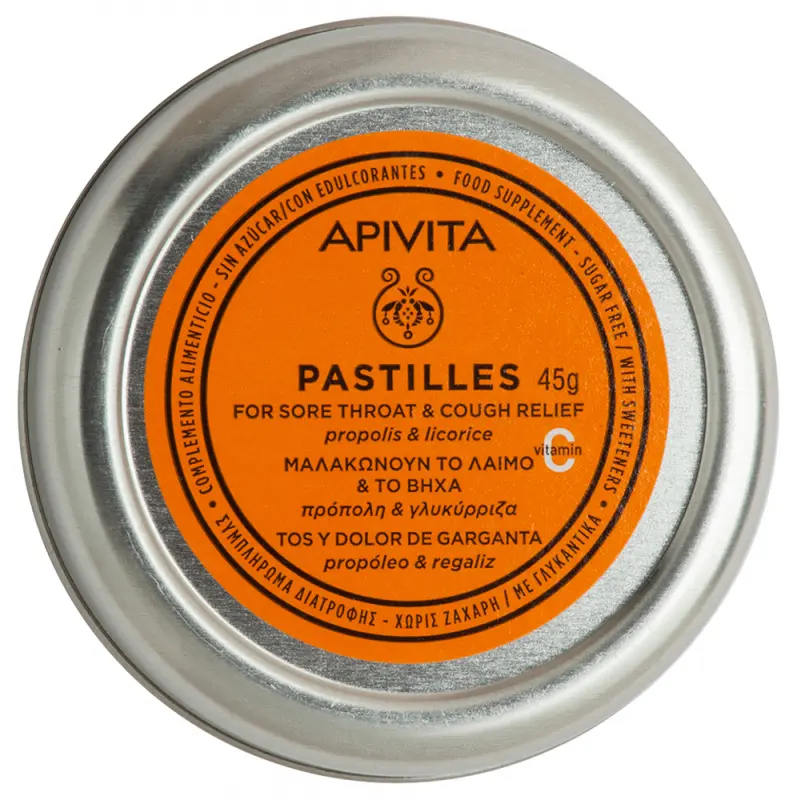 APIVITA Torokpasztilla Édesgyökér-ánizs (45 g)