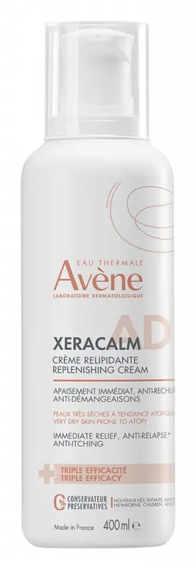 AVÉNE XeraCalm A.D Lipidpótló regeneráló krém 400 ml