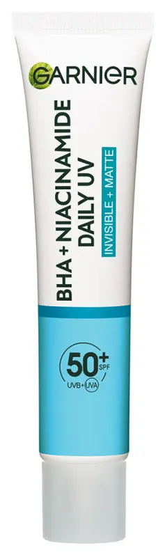 GARNIER Pure Active BHA + Niacinamid mindennapos használatra szánt fluid bőrhibák ellen SPF 50+ (40 ml)