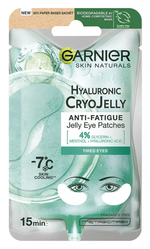 GARNIER Skin Naturals Cryo Jelly szemkörnyékmaszk -7 celsius hűsítő hatással (5 g)