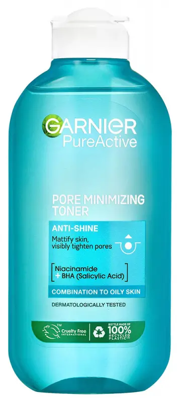 GARNIER Skin Naturals Pure Tonik Kifényesedő Arcbőrre És Tágult Pórusokra 200 ml GARNIER Skin Naturals Pure Tonik Kifényesedő Arcbőrre És Tágult Pórusokra 200 ml