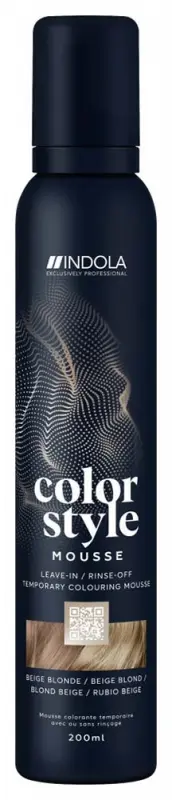 INDOLA Color Style Mousse Beige Blonde 200 ml INDOLA Color Style Mousse Beige Blonde 200 ml