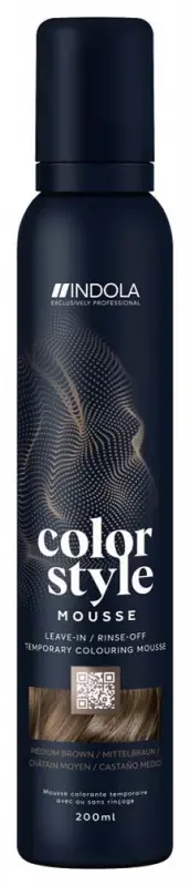 INDOLA Color Style Mousse Medium Brown 200 ml INDOLA Color Style Mousse Medium Brown 200 ml