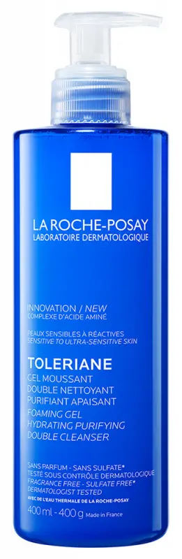 LA ROCHE-POSAY Toleriane habzó arctisztító gél - Illatanyagmentes 400 ml
