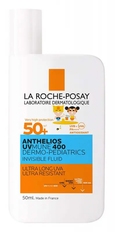 LA ROCHE-POSAY Anthelios UVMUNE 400 Dermo-Pediatrics Napvédő fluid SPF50+ gyermekeknek 50 ml LA ROCHE-POSAY Anthelios UVMUNE 400 Dermo-Pediatrics Napvédő fluid SPF50+ gyermekeknek 50 ml