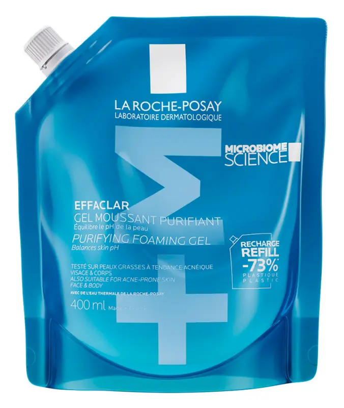 LA ROCHE-POSAY Effaclar Habzó arctisztító gél utántöltő 400 ml