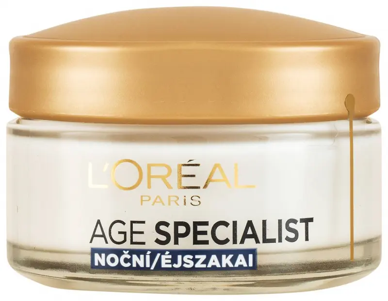 L'ORÉAL PARIS Age Specialist ránctalanító tápláló éjszakai arcápoló 65+ (50 ml)