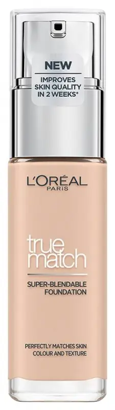 L'ORÉAL PARIS True Match bőrtónushoz igazodó alapozó, 1R1C1K Rose Ivory (30 ml)