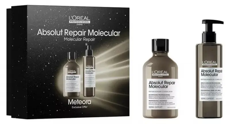 L'ORÉAL PROFESSIONNEL Absolut Repair Molecular DUO Limitált kiadású Ajándékcsomag (300+250 ml) L'ORÉAL PROFESSIONNEL Absolut Repair Molecular DUO Limitált kiadású Ajándékcsomag (300+250 ml)