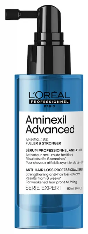 L'ORÉAL PROFESSIONNEL Aminexil Advanced Fuller & Stronger hajhullásgátló és hajerősítő szérum (90 ml) L'ORÉAL PROFESSIONNEL Aminexil Advanced Fuller & Stronger hajhullásgátló és hajerősítő szérum (90 ml)