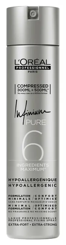 L'ORÉAL PROFESSIONNEL Infinium Extra Strong Hipoallergén hajlakk 300 ml L'ORÉAL PROFESSIONNEL Infinium Extra Strong Hipoallergén hajlakk 300 ml