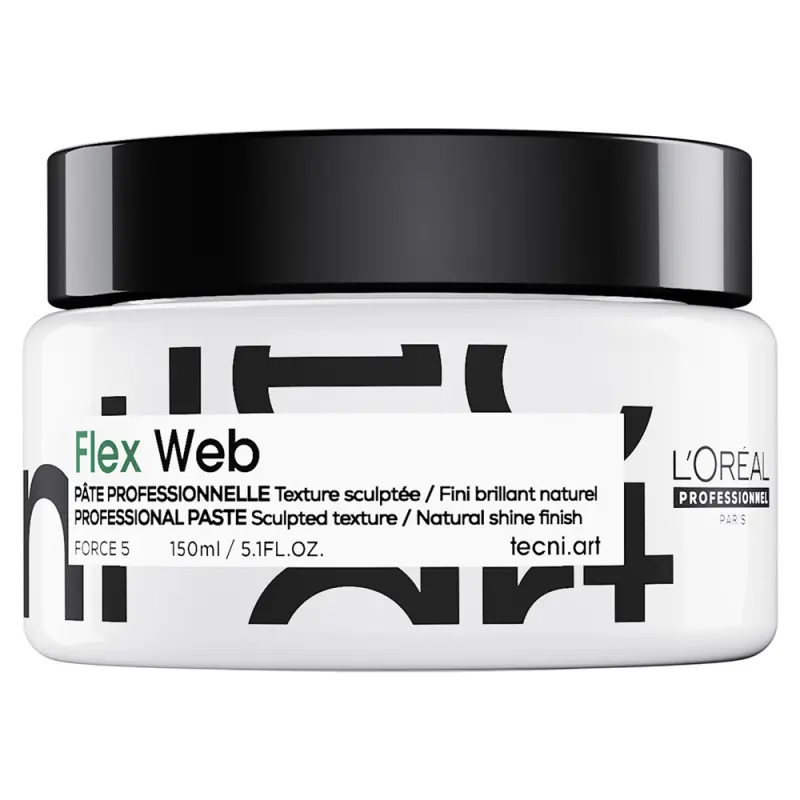 L'ORÉAL PROFESSIONNEL tecni.art Flex Web - Texturizáló hajformázó paszta (150 ml) L'ORÉAL PROFESSIONNEL tecni.art Flex Web - Texturizáló hajformázó paszta (150 ml)