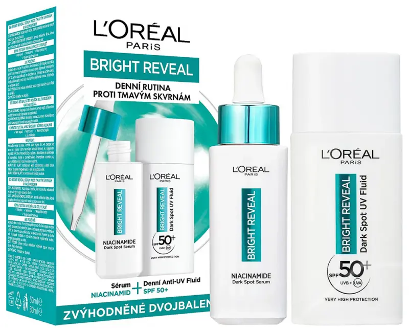 L'ORÉAL PARIS Bright Reveal szérum és UV fluid Duopack (30+50 ml) L'ORÉAL PARIS Bright Reveal szérum és UV fluid Duopack (30+50 ml)