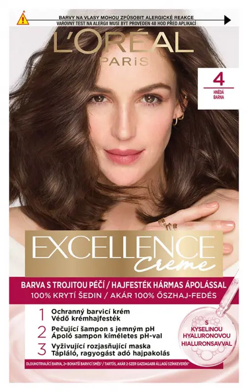 L'ORÉAL PARIS Excellence 4 Barna 72+48+12+60 ml