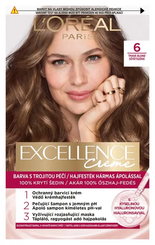 L'ORÉAL PARIS Excellence 6 Sötétszőke 72+48+12+60 ml