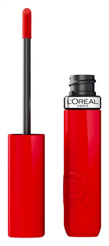 L'ORÉAL PARIS Infaillible Laque Resistance 410 Rouge Poppy folyékony ajakrúzs 4,3 ml