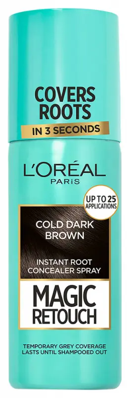 L'ORÉAL PARIS Magic Retouch Hajtőszínező spray, feketésbarna 75 ml
