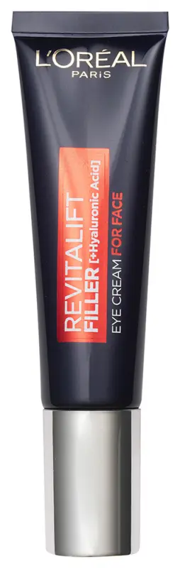 L'ORÉAL PARIS Revitalift Filler Eye Cream for Face szemkörnyékápoló a teljes arcra hialuronsavval (30 ml)