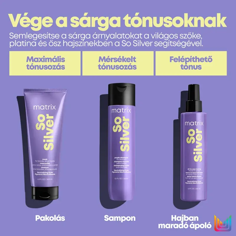 So Silver Univerzális színsemlegesítő hajban maradó ápoló spray 200 ml
