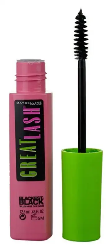 MAYBELLINE Great Lash Blackest Black szempillaspirál