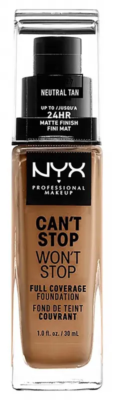 NYX PROFESSIONAL MAKEUP Can't Stop Won't Stop 24 Hour Foundation - Neutral Tan (30 ml)