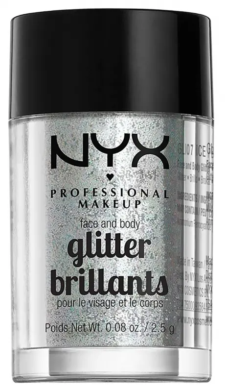 NYX PROFESSIONAL MAKEUP Face & Body Glitter - Ice (2,5 g)