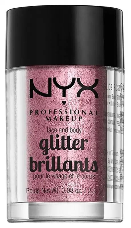 NYX PROFESSIONAL MAKEUP Face & Body Glitter - Rose (2,5 g)