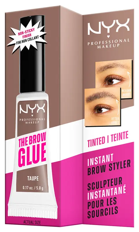 NYX PROFESSIONAL MAKEUP The Brow Glue Instant Styler- Taupe Blonde