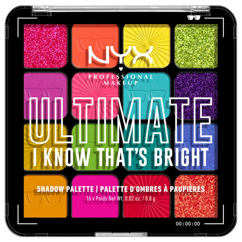 NYX PROFESSIONAL MAKEUP Ultimate Shadow Palette - I Know That's Bright