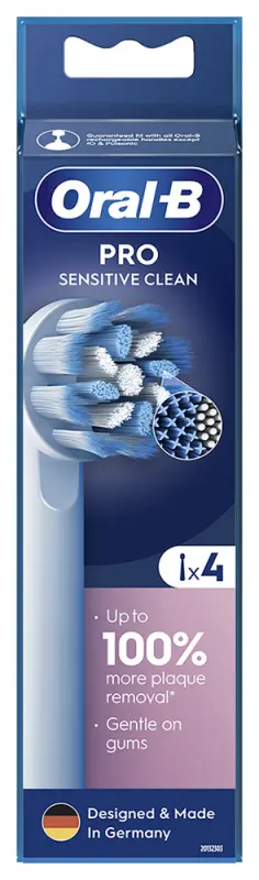 ORAL-B EB60-4 Sensitive Clean Pótfej 4 db - X-sörte