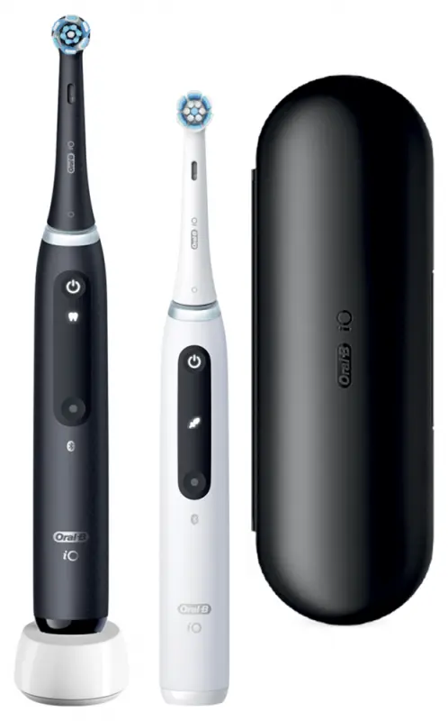 ORAL-B iO5 Elektromos DUOPACK Fogkefe Matte Black + Quite White ORAL-B iO5 Elektromos DUOPACK Fogkefe Matte Black + Quite White