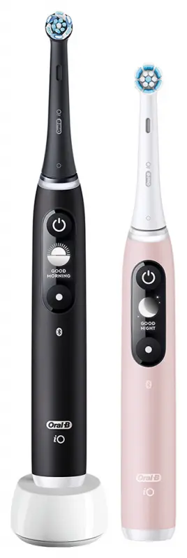 ORAL-B iO6 Elektromos Fogkefe DUOPACK Black + Pink ORAL-B iO6 Elektromos Fogkefe DUOPACK Black + Pink