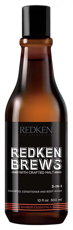 REDKEN Brews 3 az 1-ben Sampon, Kondicionáló és tusfürdő 300 ml