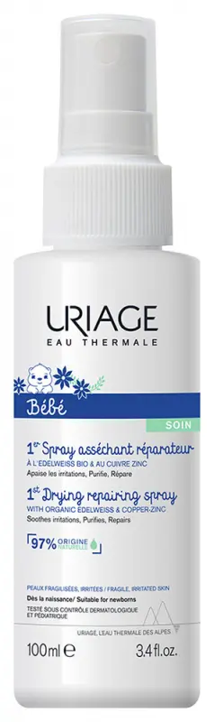 Uriage BABA CU-ZN+ spray irritált bőrre 100 ml