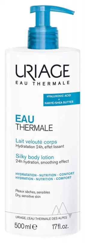 Uriage SILKY BODY hyaluronsavas testápoló tej 500 ml