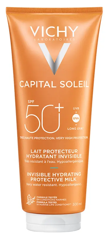 VICHY Capital Soleil Beach Protect hidratáló naptej SPF50+ (300 ml)