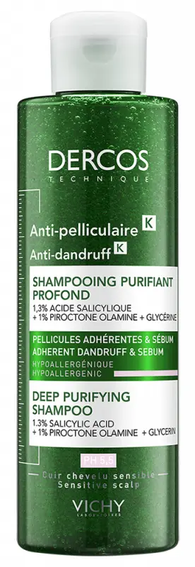 VICHY Dercos K korpásodás elleni sampon hámlasztó hatással 250 ml