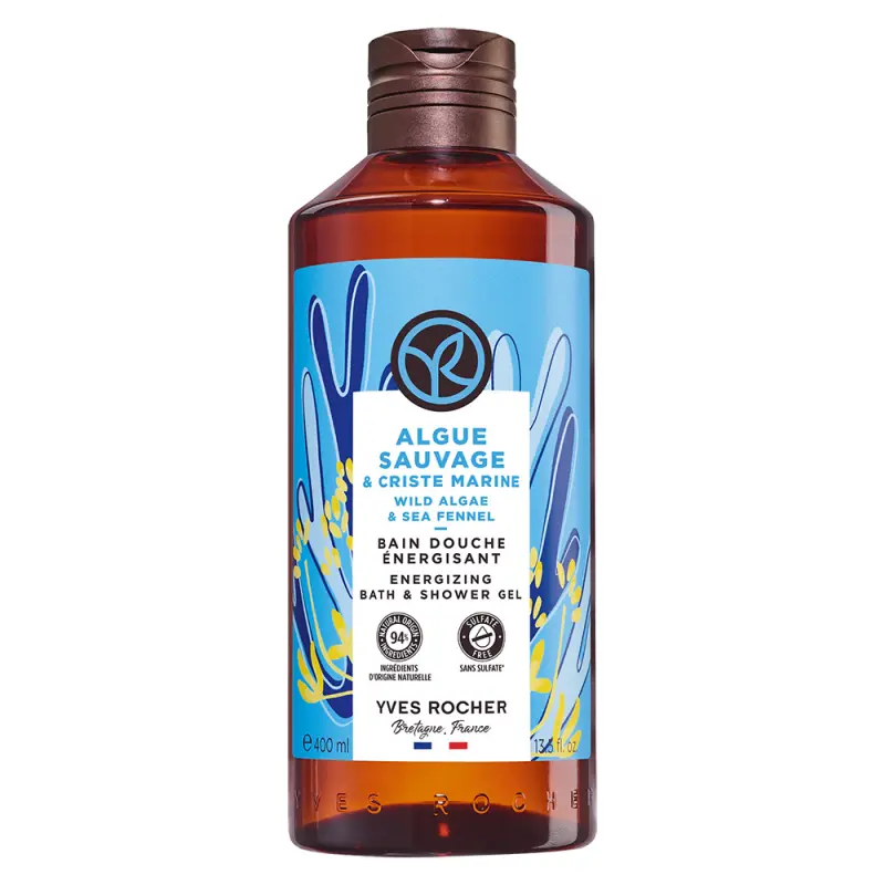 YVES ROCHER Bain De Nature Hab- és tusfürdő Vad alga & Tengeri édeskömény 400 ml YVES ROCHER Bain De Nature Hab- és tusfürdő Vad alga & Tengeri édeskömény 400 ml
